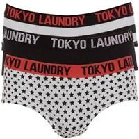 Tokyo Laundry Womens Three Pack Ariana Boy Shorts Ivory/Black