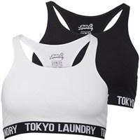 Tokyo Laundry Womens Pixi Two Pack Bra Black/White