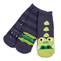 totes Boys Tots Slipper Socks (Twin Pack) Crocodile 1-3 Years