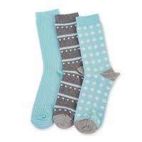 totes Waterfall 3 Pack Untreaded Ankle Socks Mint One Size