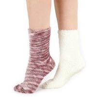 totes Ladies Untreaded Bedsox (Twin Pack) Pink One Size