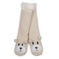 totes ladies chunky novelty slipper socks natural one size