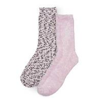 totes Ladies Untreaded Bedsox (Twin Pack) Pink One-Size