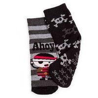 totes Boys Tots Slipper Socks (Twin Pack) Pirate 1-3 Years