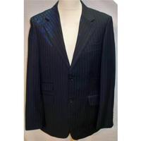 Topman Black Pinstripe Jacket with Blue print Size Chest 40\