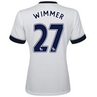 tottenham hotspur home shirt 201516 white with wimmer 27 printing whit ...