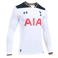 Tottenham Hotspur Home Shirt 2016-17 - Long Sleeve White, White