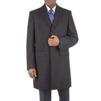 Tom English Charcoal Melton Overcoat 38R Charcoal