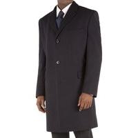 Tom English Navy Melton Overcoat Sml Navy