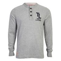 tokyo laundry dawson creek henley t shirt in grey