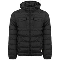 tokyo laundry hooded black padded jacket