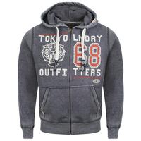 Tokyo Laundry Wincanson navy zipped hoodie