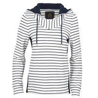 Toggi Falmouth Ladies Hooded Sweatshirt Night Blue Stripe