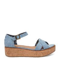 TOMS-Shoes - Sandals Harper Chambray - Blue