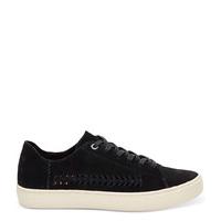 TOMS-Shoes - Lenox Suede Woven - Black