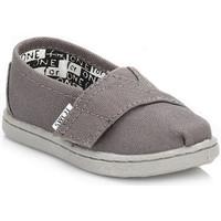 Toms Infant Ash Canvas Tiny Classic Espadrilles boys\'s Children\'s Slip-ons (Shoes) in grey