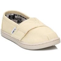 Toms Infant Natural Canvas Tiny Classic Espadrilles boys\'s Children\'s Shoes (Trainers) in BEIGE