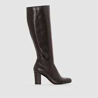 Toulon High-Heeled Leather Boots