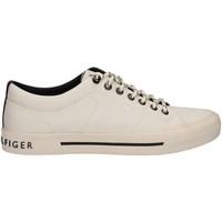 tommy hilfiger fm0fm00593 sneakers man bianco mens walking boots in wh ...