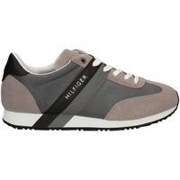 tommy hilfiger fm0fm00273 sneakers man grey mens walking boots in grey