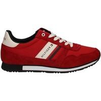 tommy hilfiger fm0fm00979 sneakers man rossa mens walking boots in red