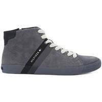 tommy hilfiger volley mens shoes high top trainers in multicolour