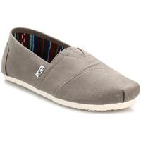 toms mens ash canvas classic espadrilles mens slip ons shoes in brown