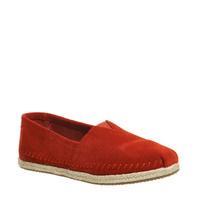 Toms Seasonal Classic Slip On RED SEUDE