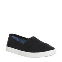 Toms Avalon Sneaker BLACK COATED CANVAS