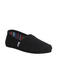 toms classic slip on black mono