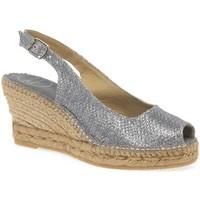 Toni Pons Calafell Womens Wedge Heel Espadrilles women\'s Espadrilles / Casual Shoes in Silver