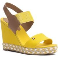 Tommy Hilfiger FW0FW00260 Wedge sandals Women Yellow women\'s Sandals in yellow
