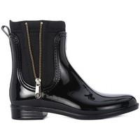 tommy hilfiger odette womens wellington boots in black