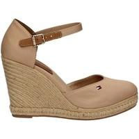 tommy hilfiger fw0fw01093 wedge sandals women brown womens sandals in  ...