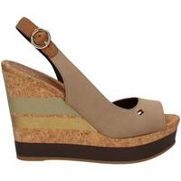 tommy hilfiger fw0fw00858 wedge sandals women grey womens sandals in g ...