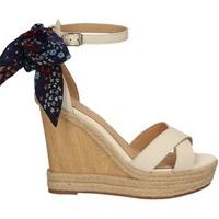 tommy hilfiger fw0fw00663 wedge sandals women bianco womens sandals in ...