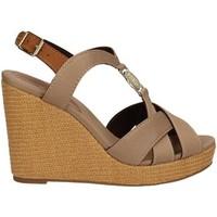 tommy hilfiger fw0fw00591 wedge sandals women grey womens sandals in g ...