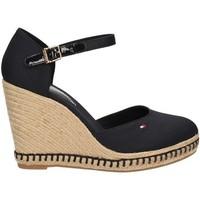 tommy hilfiger fw0fw00307 wedge sandals women blue womens sandals in b ...