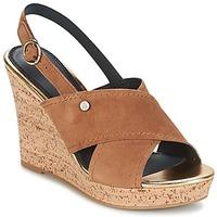 tommy hilfiger edel 6b womens sandals in brown