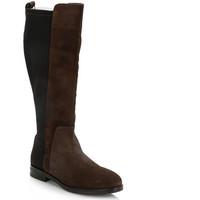 Tommy Hilfiger Womens Coffee Bean/Dark Brown Berry 2B Leather Boots women\'s High Boots in brown