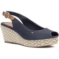 tommy hilfiger fw0fw00907 wedge sandals women blue womens sandals in b ...