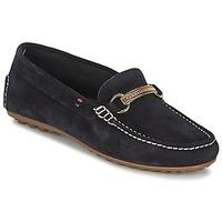 tommy hilfiger kendall 11b womens loafers casual shoes in blue