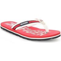 tommy hilfiger m3285arlin 5d womens flip flops sandals shoes in red