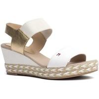 tommy hilfiger fw0fw00732 wedge sandals women bianco womens sandals in ...