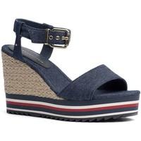 Tommy Hilfiger FW0FW00696 Wedge sandals Women Blue women\'s Sandals in blue