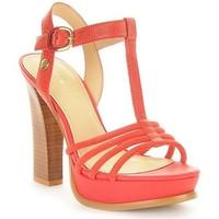 tommy hilfiger jina 1b womens sandals in red