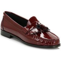tower womens burgundy patent leather tassel loafers womens loafers cas ...