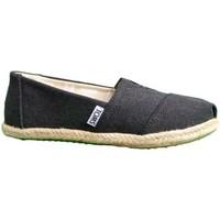 Toms W.S.Class Washed Canvas Rope S women\'s Espadrilles / Casual Shoes in black