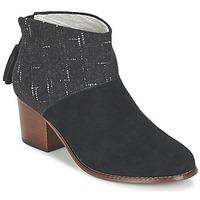 toms leila womens low ankle boots in black