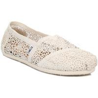 Toms Womens Natural Morocco Crochet Classic Espadrilles women\'s Slip-ons (Shoes) in black